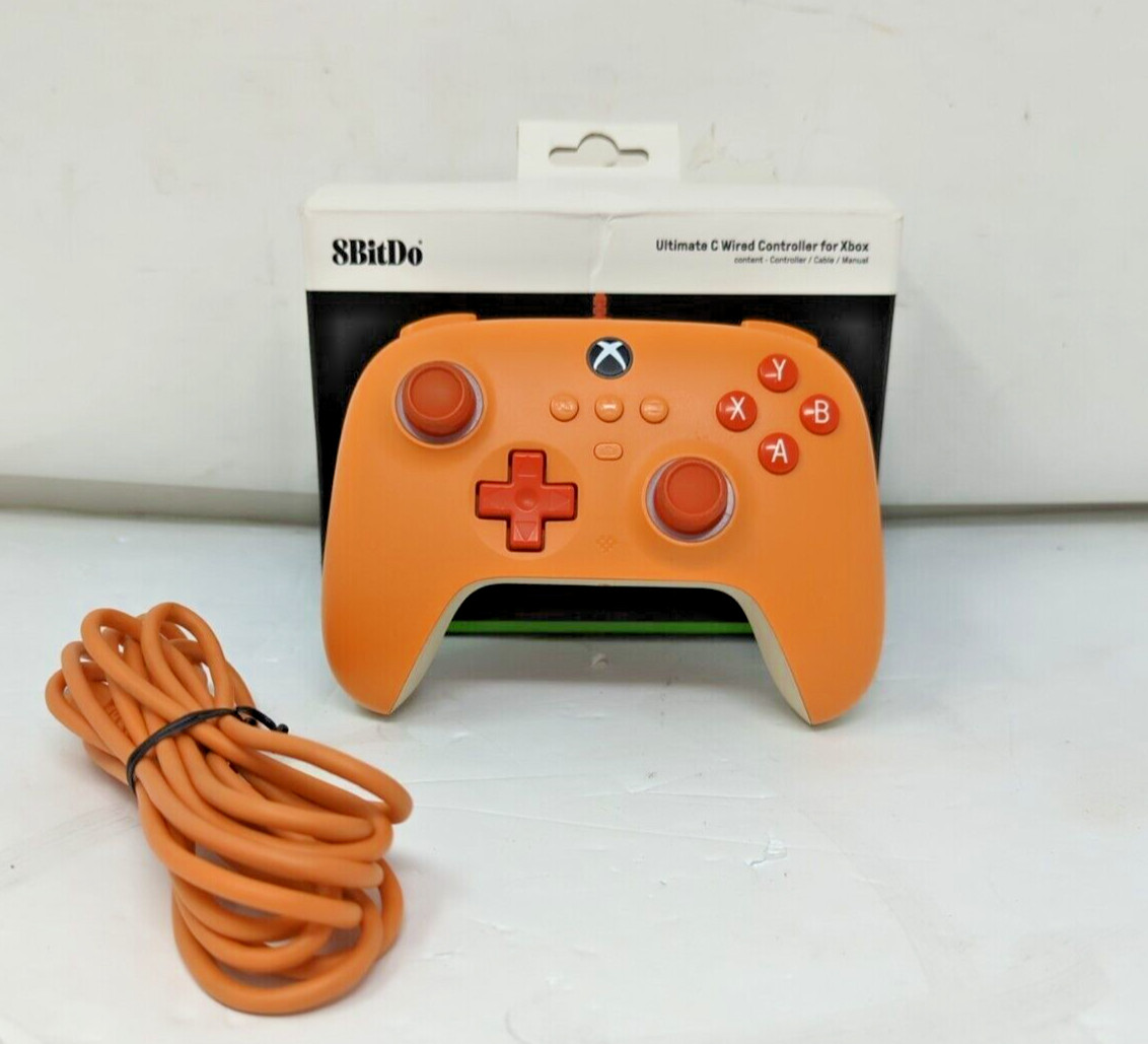 8BitDo Ultimate C Wired Controller for Xbox Joysticks Orange!!READ DESCRIPTION!!