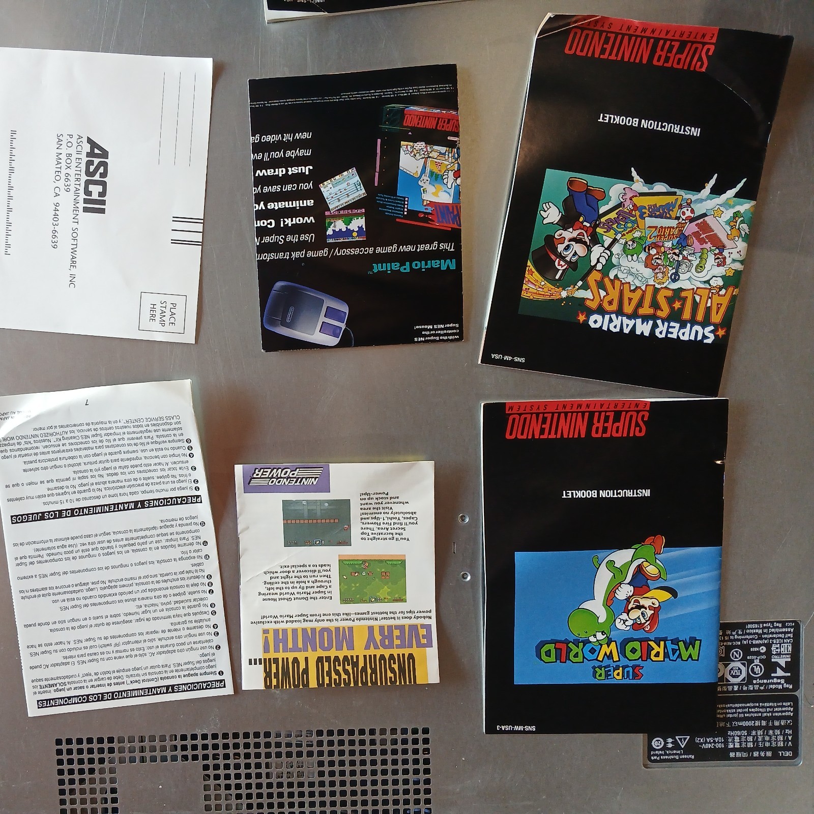 Nintendo Super NES Super set practically new manuals and all no games in box