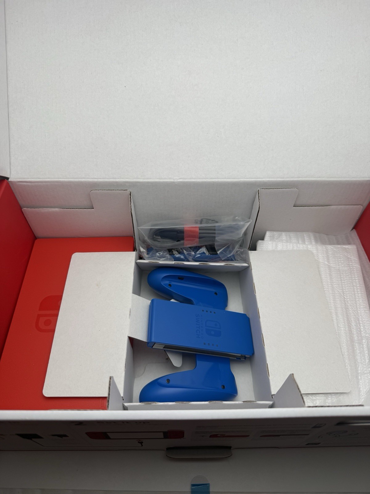 Nintendo Switch Mario Red & Blue Edition Console HAC-001 V2 Excellent Condition