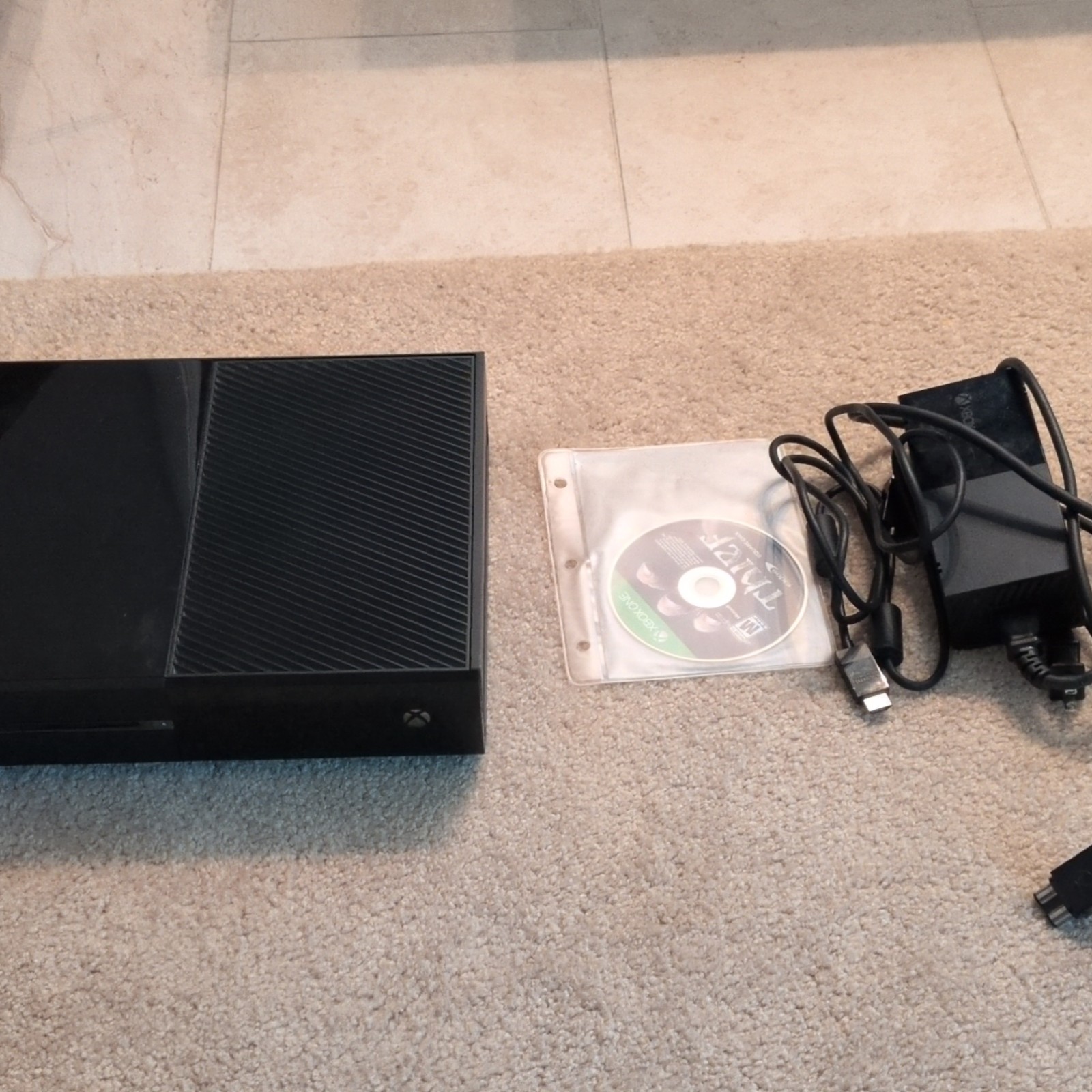 Microsoft Xbox One Black Console 1080p Wi-Fi w/ HDMI Cable Power Adapter
