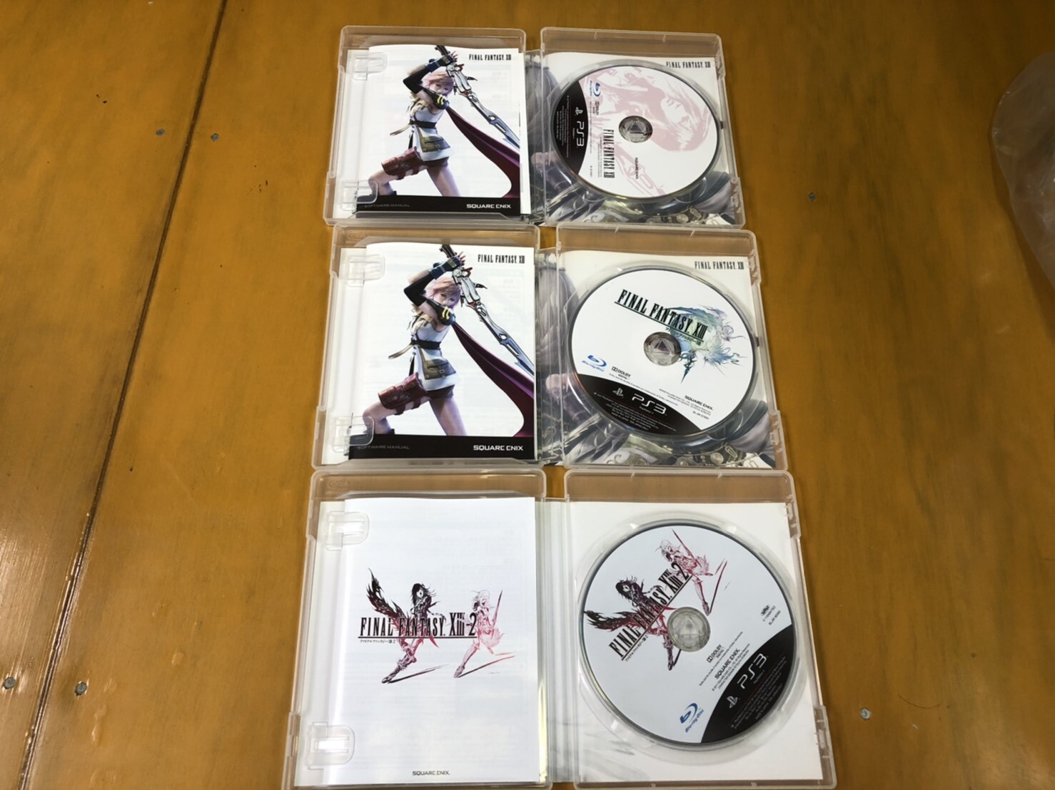 【PS3 game set 】FINAL FANTASY XIII ,XIII-2 ,limited set Japan