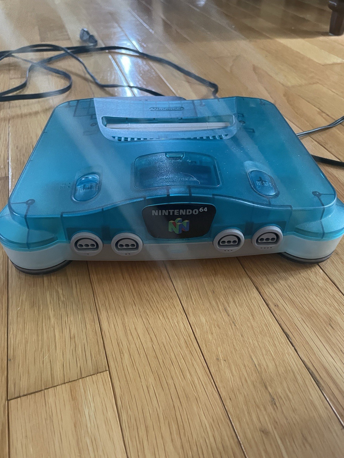 Ice Blue N64 Console w OEM Controllers Tested Region Free Nintendo