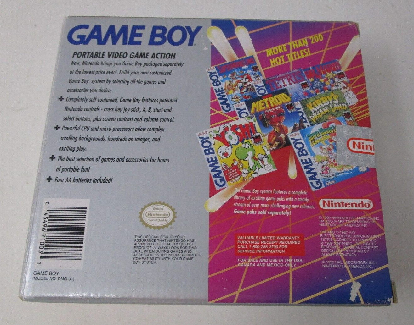 Nintendo Game Boy Basic Set w/ Box – USED – Tested DMG-01 See Description