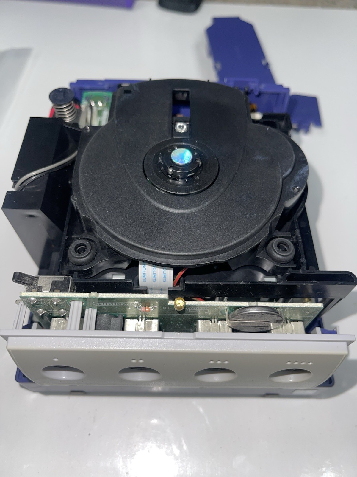 Nintendo GameCube DOL-001 Indigo Metroid Prime CIB Recapped Optical Drive Board