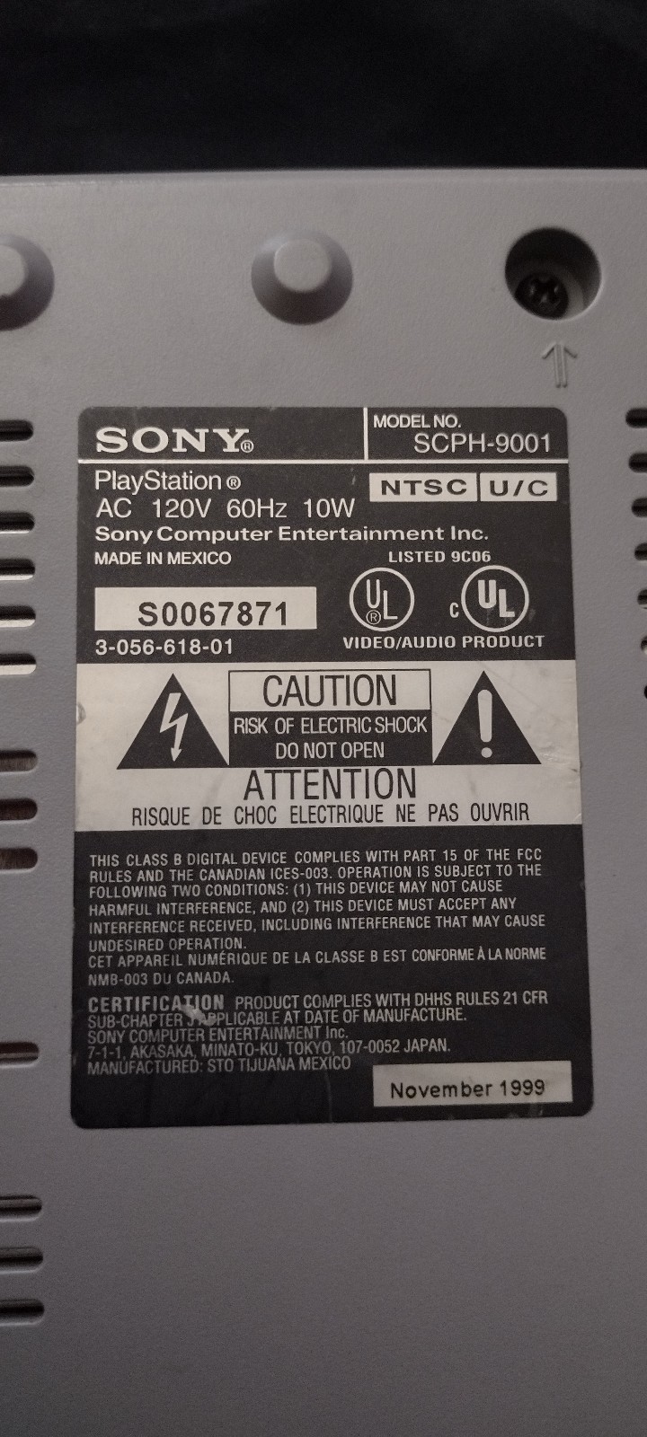 PlayStation SCPH-9001 CONSOLE ONLY