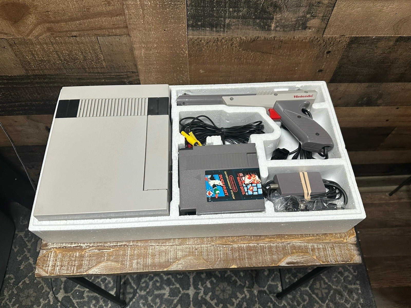 Nintendo NES Action Set Complete in Box Tested Working + Zelda Dragon Warrior