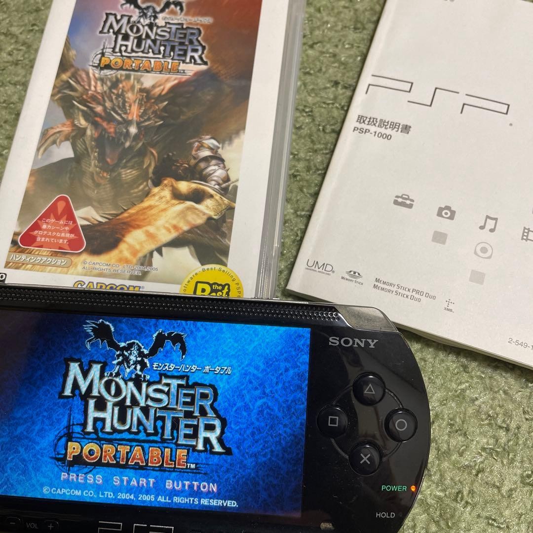 Sony PSP-1000 Black Console Tested Working Region Free w/ Game Software