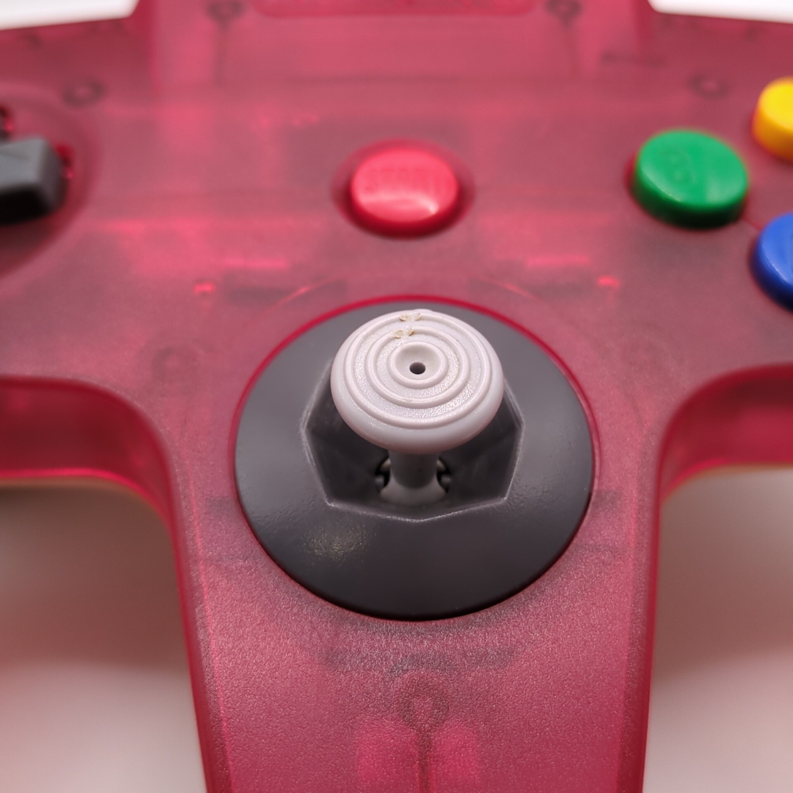 Nintendo 64 N64 Clear Red/Watermelon Style Console/Controller Tested from Japan