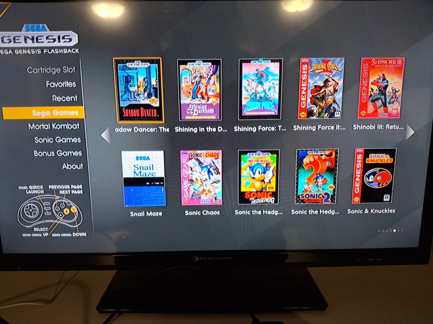 Sega Genesis AtGames 16-Bit Flashback 40 Games Console w/ 2 wireless controller