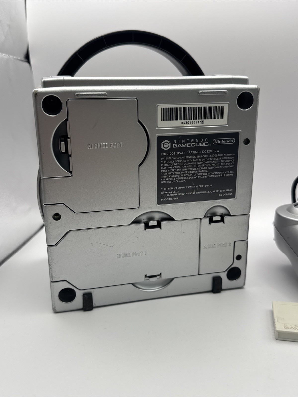 Nintendo GameCube Console DOL-001 Silver with Controller – No Cables – TESTED