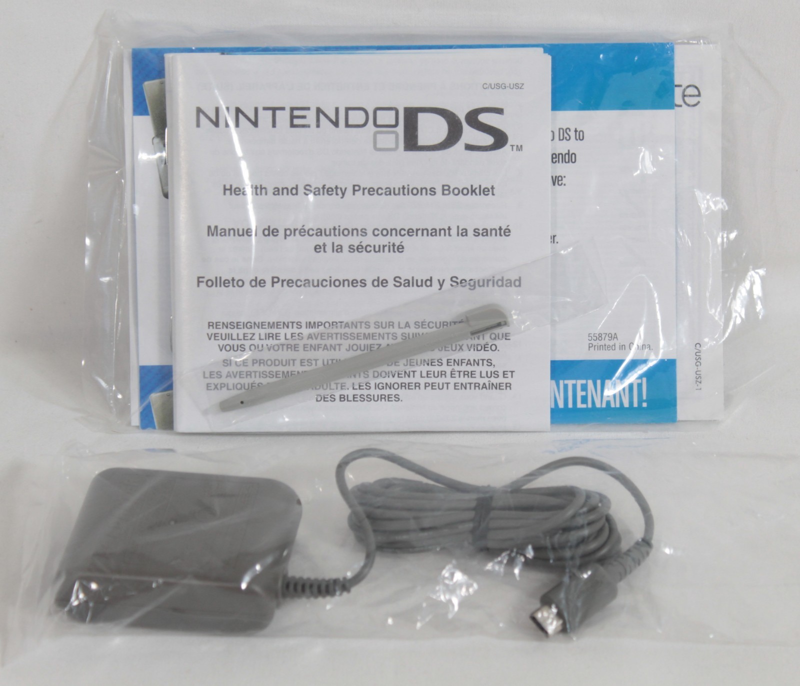 Nintendo DS Lite Handheld System Silver Never Used Never Played UNUSED/NEW COND.