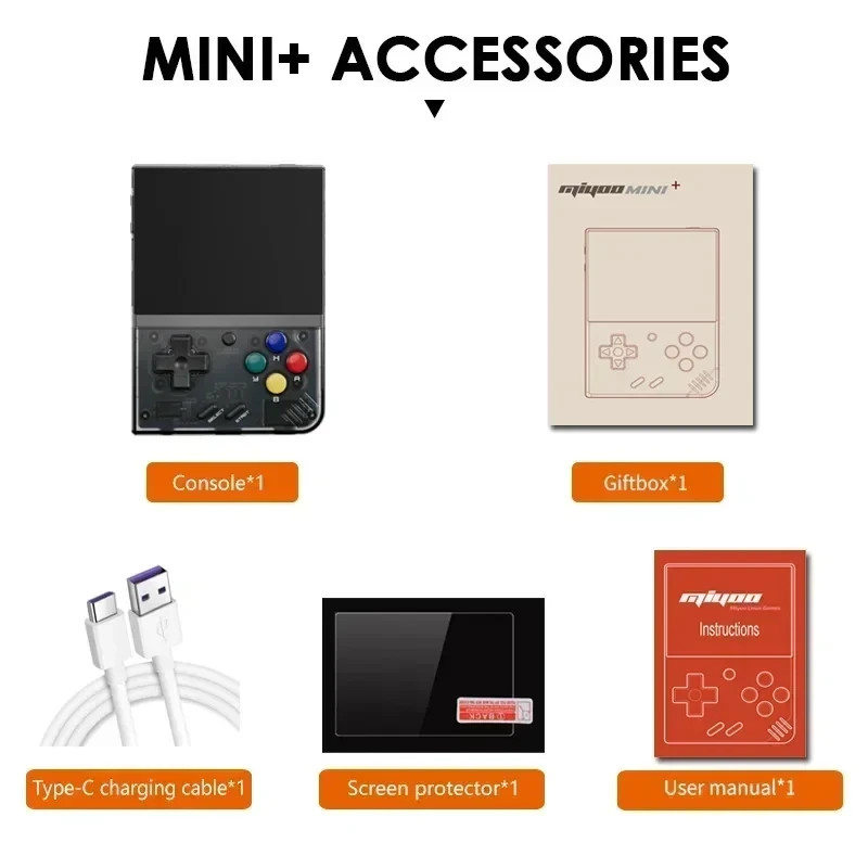 Miyoo Mini Plus 64GB Handheld Emulation Gaming Console – NEW, SHIPS FROM USA