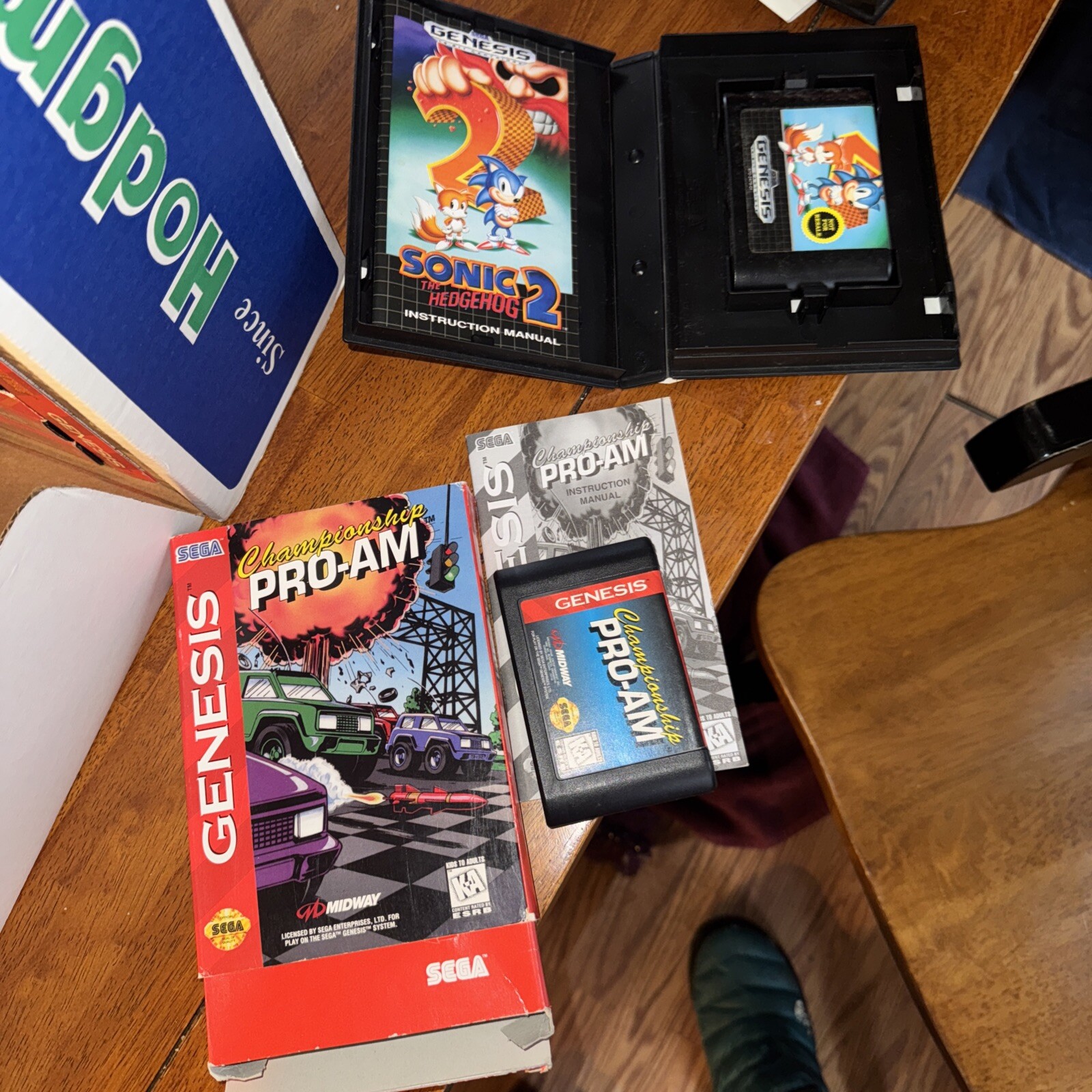 SEGA Genesis Model 3 Core Boxed System Bundle 26 Games Sonic2 Joe & Mac ++++