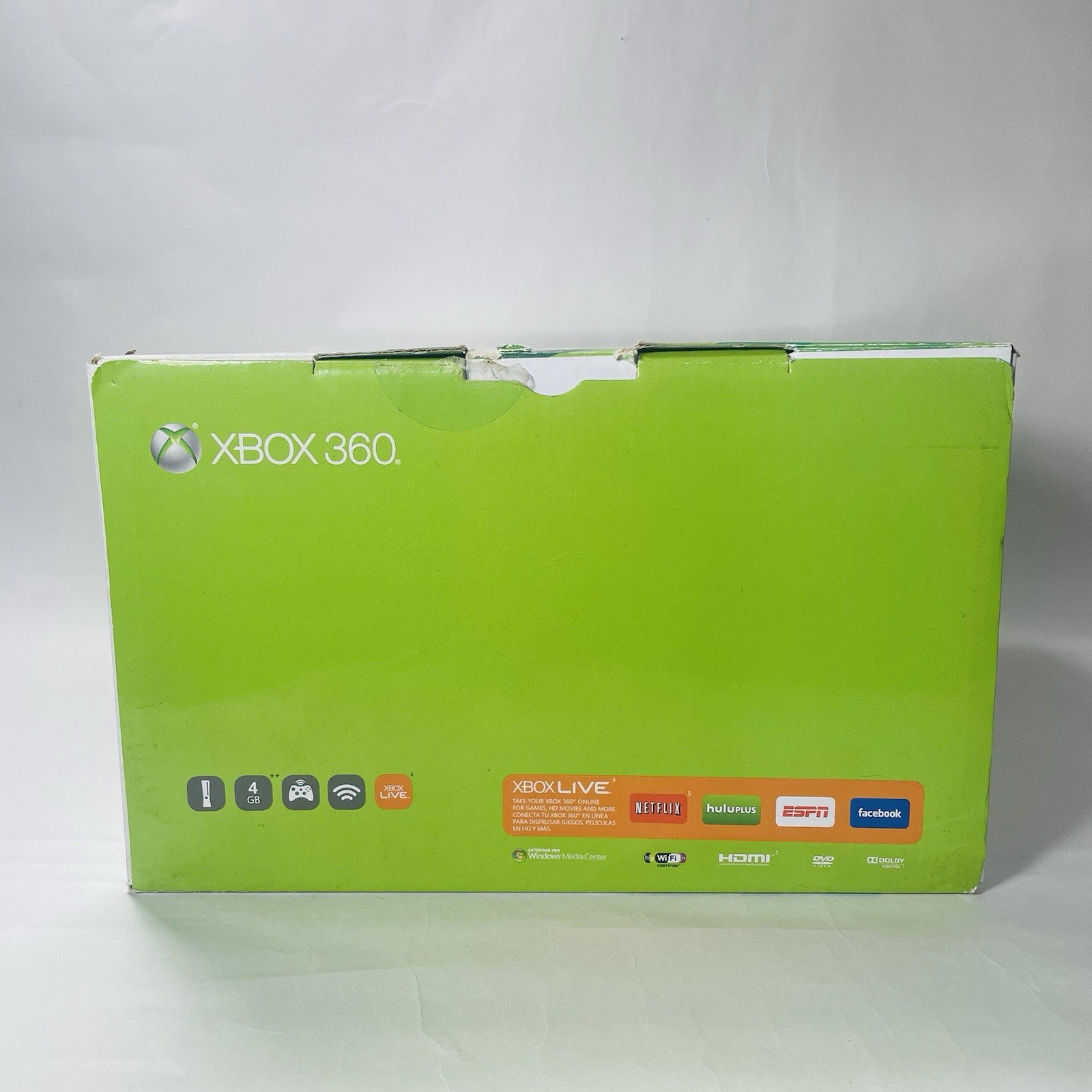 Microsoft Xbox 360 Slim Console 4GB Great Working Condition with box