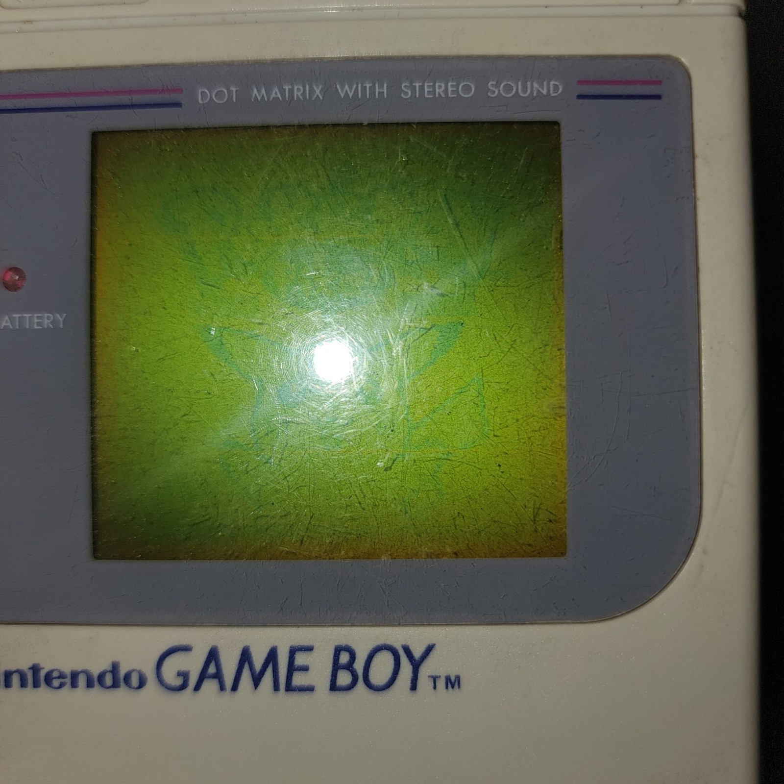 Nintendo Game Boy Gray Handheld Console with Sound Amplifier
