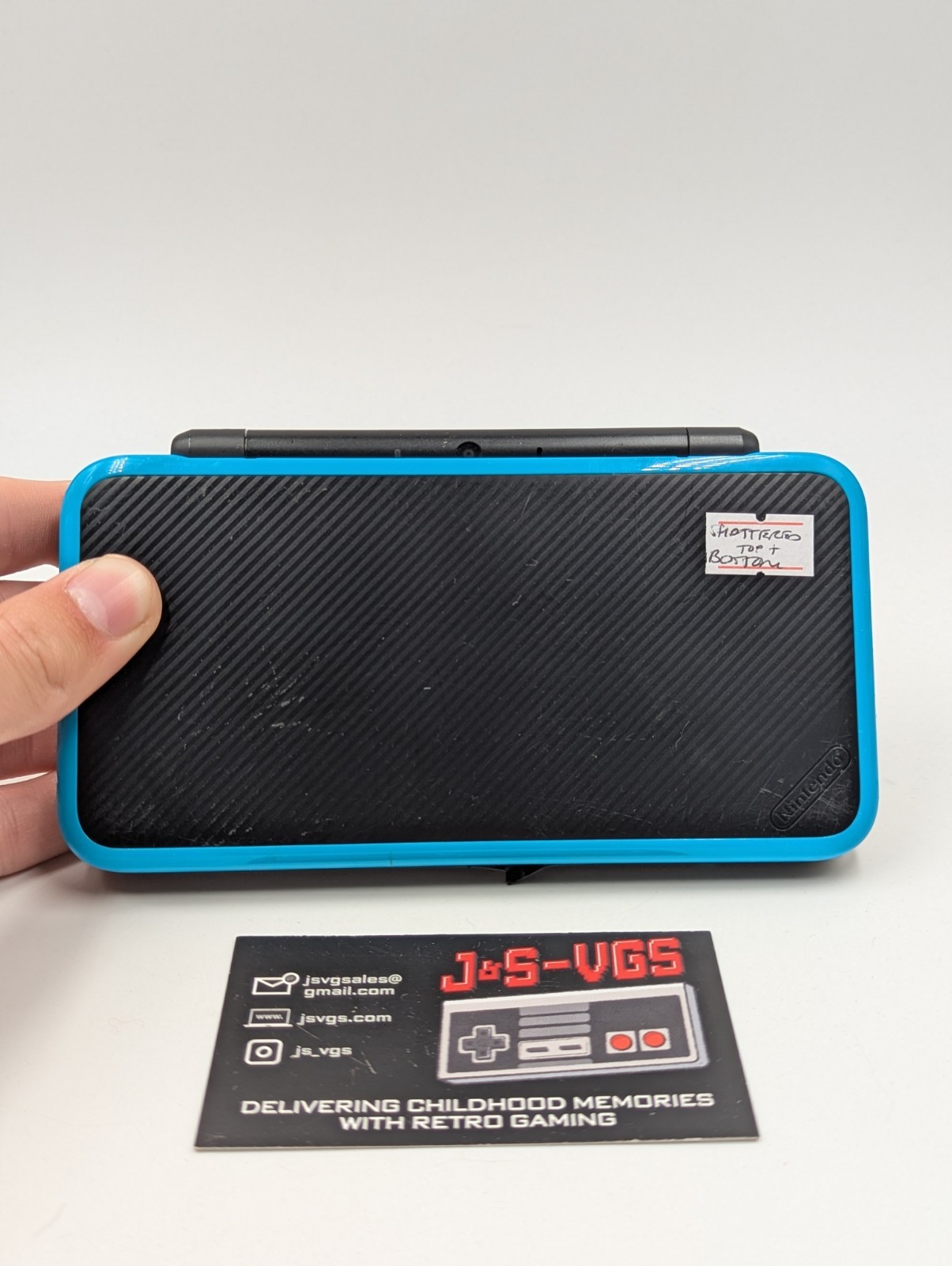 Nintendo New 2DS XL Turquoise Black Console Parts Repair Charger