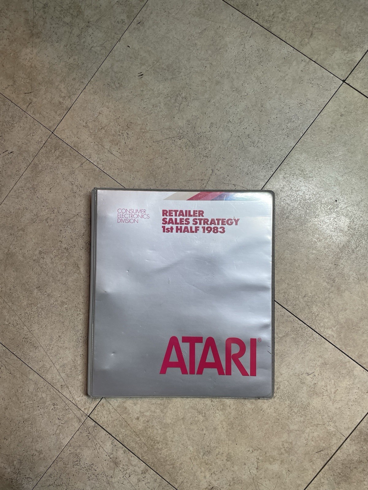 Vintage ATARI 2600 1983 EMPLOYEE Computer & Game System Sales Strategy BINDER