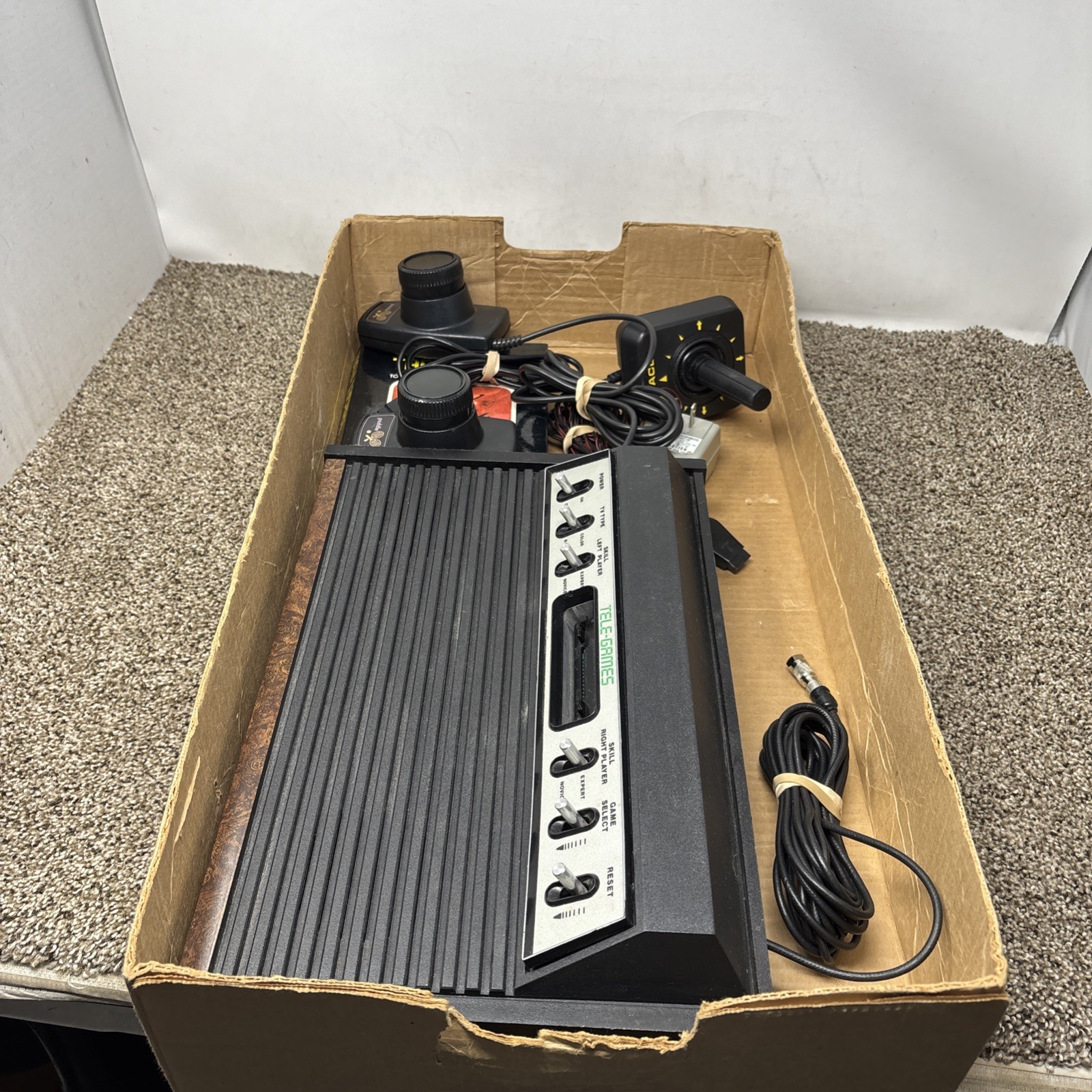 Sears Tele-Games Atari 2600 Heavy Sixer Console With Box TESTED