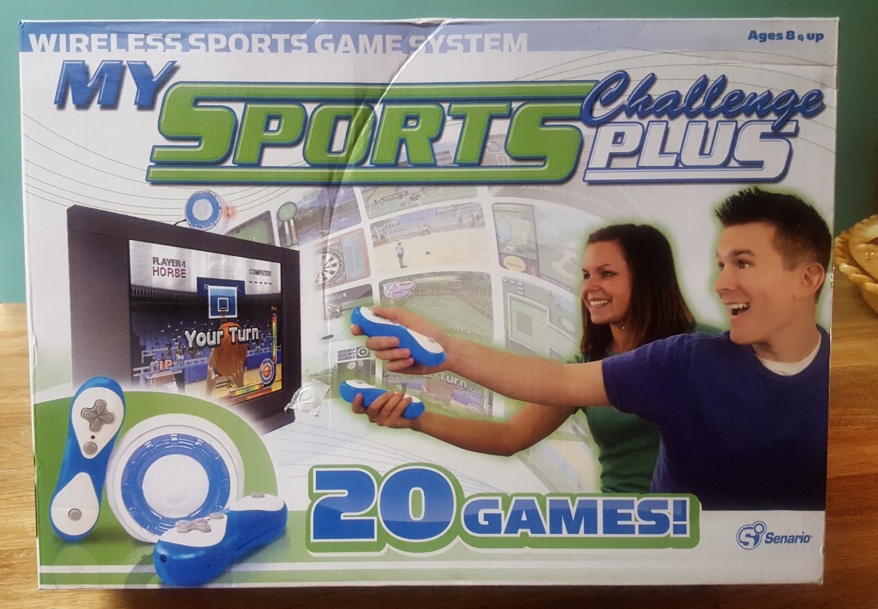 My Sports Challenge Wireless Sports Game System 20 Games In Set 1-2 Players NIB