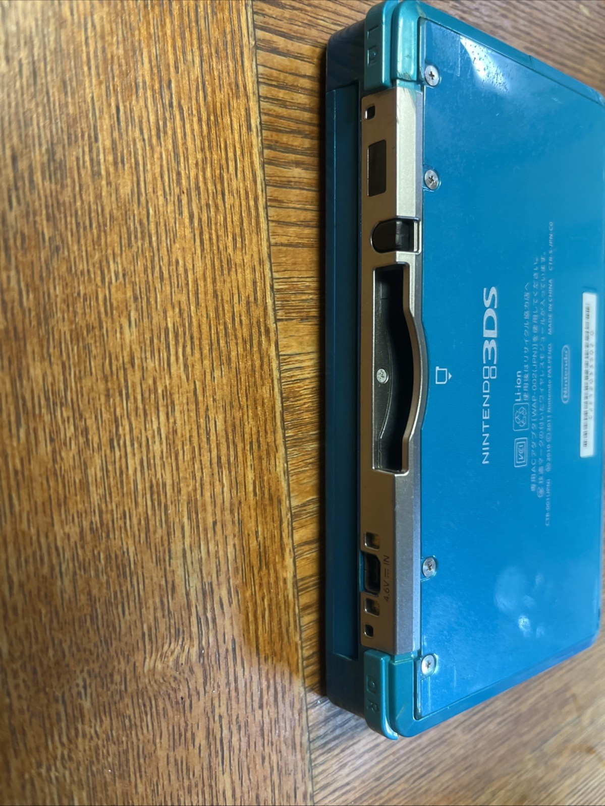 Original Nintendo 3DS Handheld System Aqua Blua (Great Used Condition) Japanese