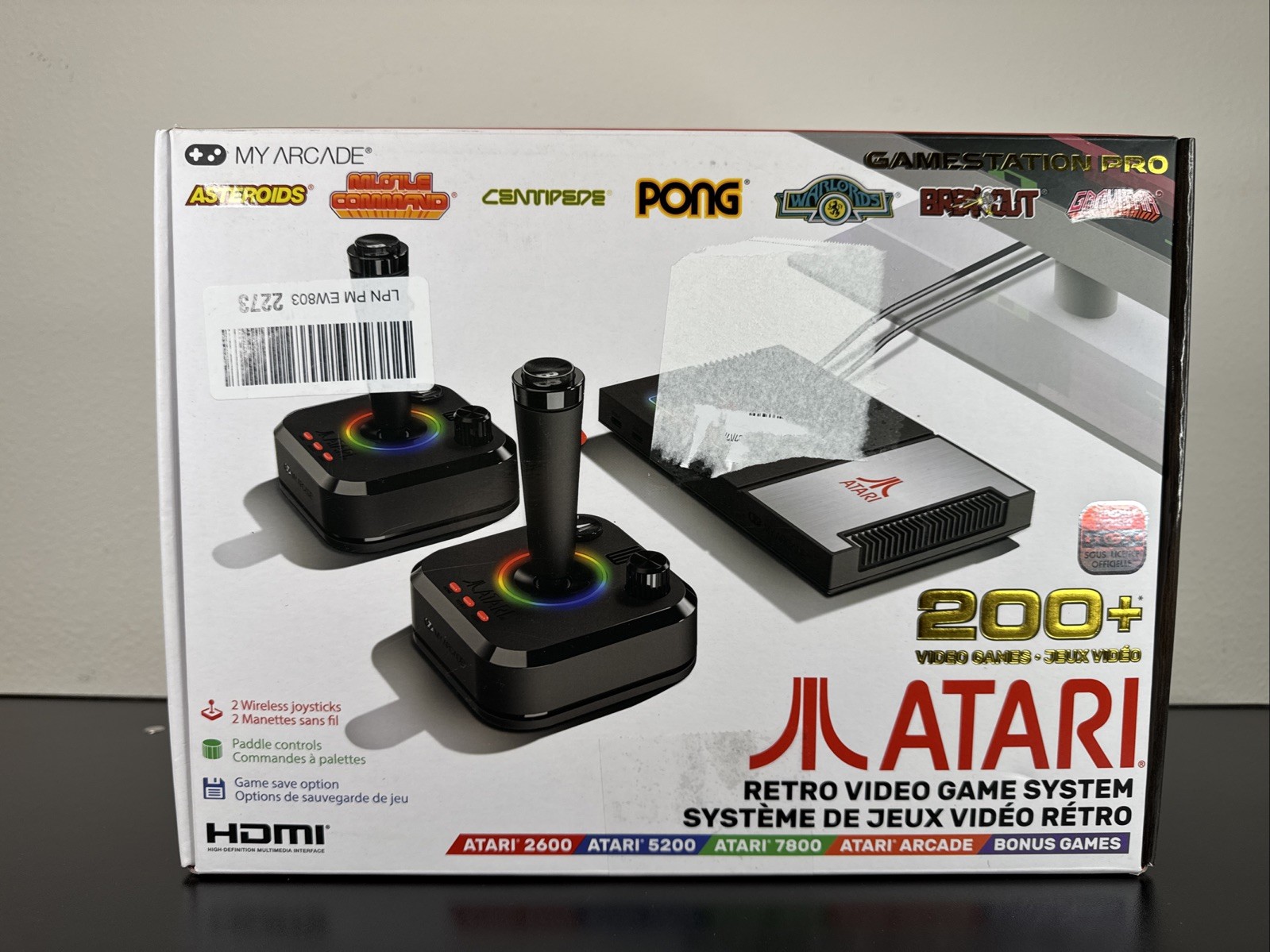 My Arcade Atari GameStation Pro HDMI Console Games 7000 – 2 Wireless Controllers