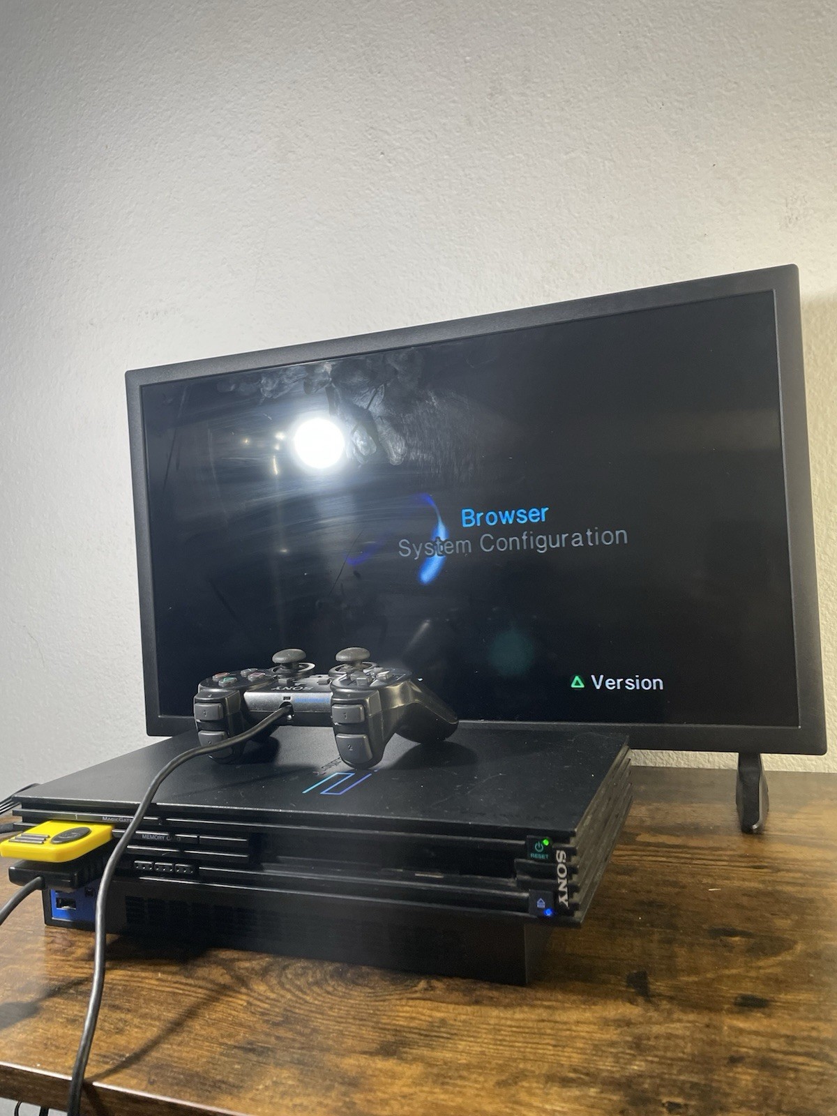 Sony PlayStation 2 PS2 Console SCPH-30001 R Black w Controller AV/Power TESTED