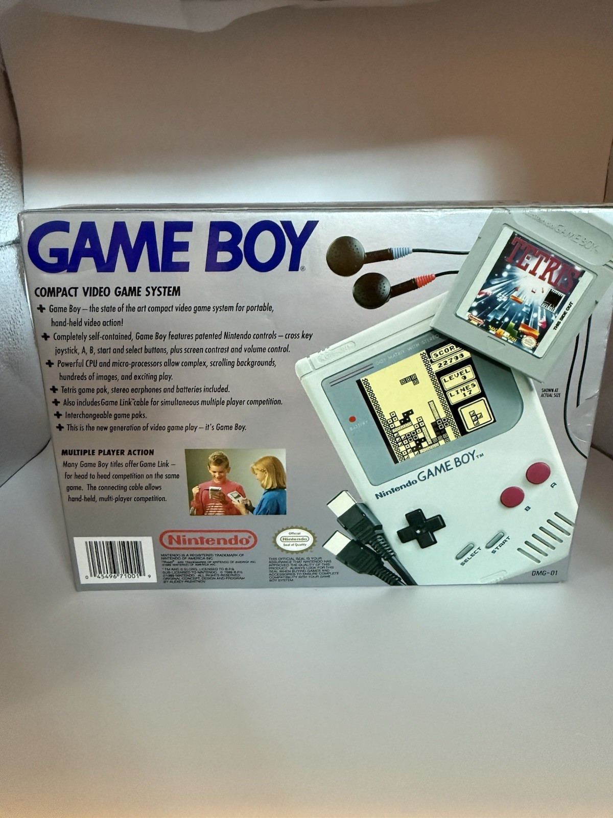 Original Nintendo Gameboy Handheld Console DMG-01 -as Is Needs New Screen
