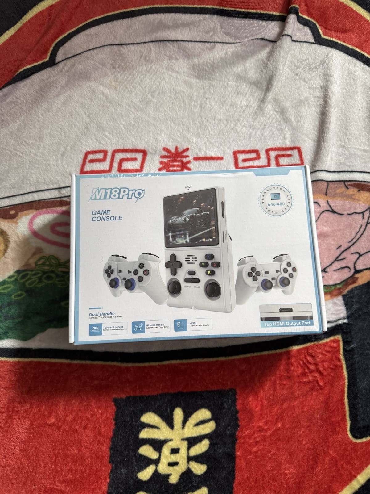 M18Pro Handheld Game Console Wireless Handle OTG Adapter White