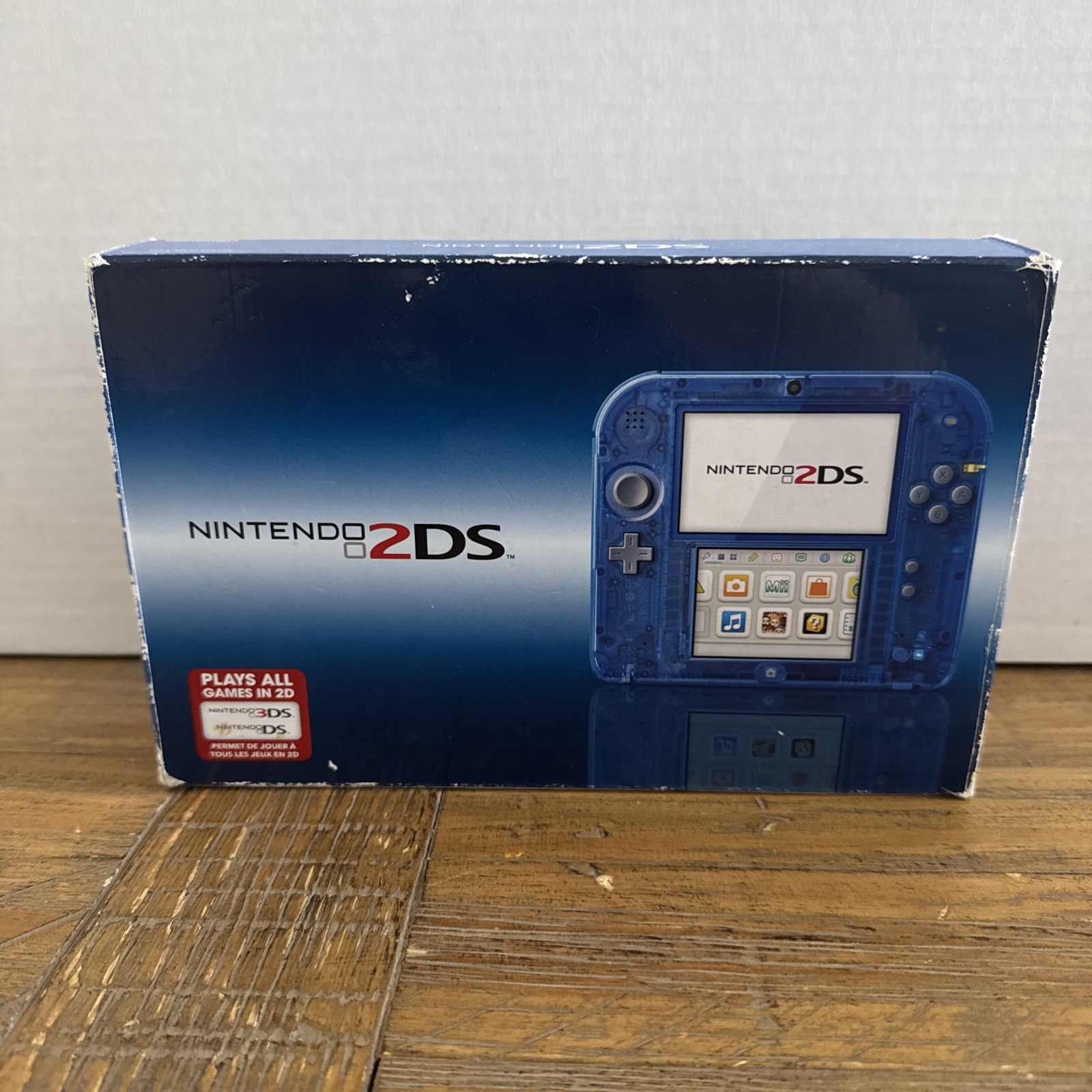 Crystal Blue Nintendo 2DS Handheld Console with Original Box Toys R Us Exclusive