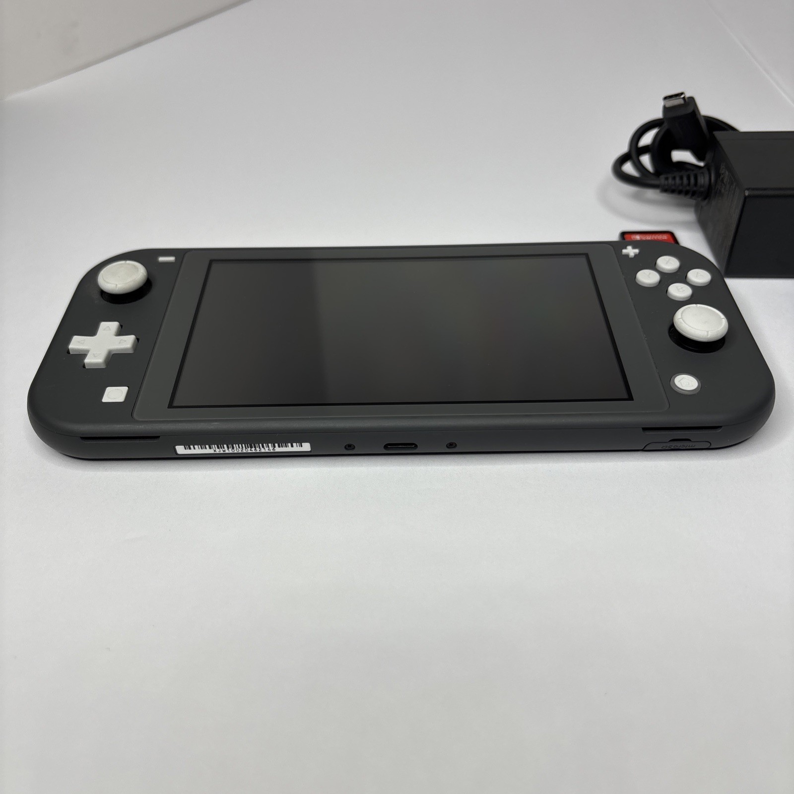 Nintendo Switch Lite HDH-001 Gray Console Charger Super Mario Odyssey Extras See