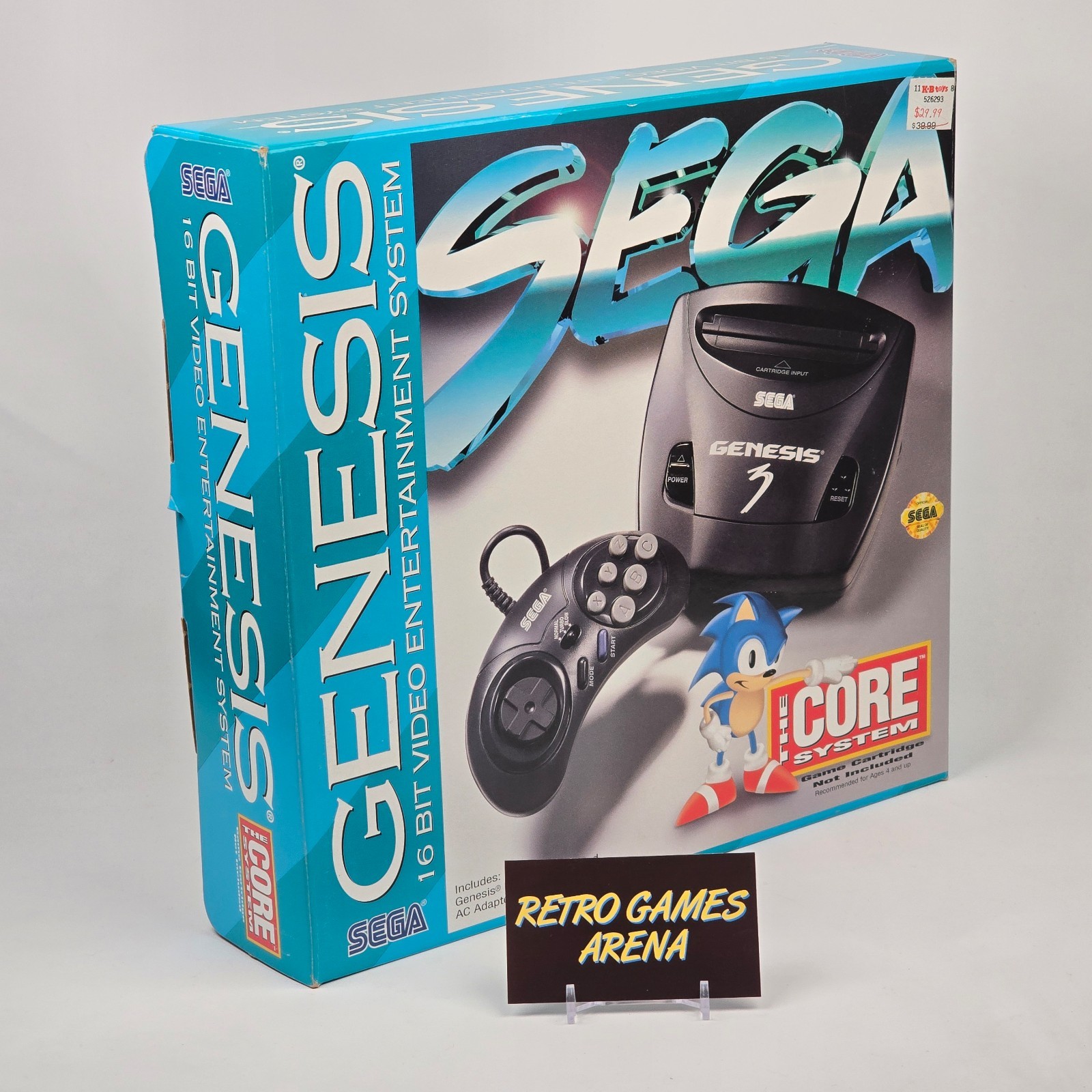 Sega Genesis Model 3 Console System CIB COMPLETE in BOX & TESTED – VERY NICE!