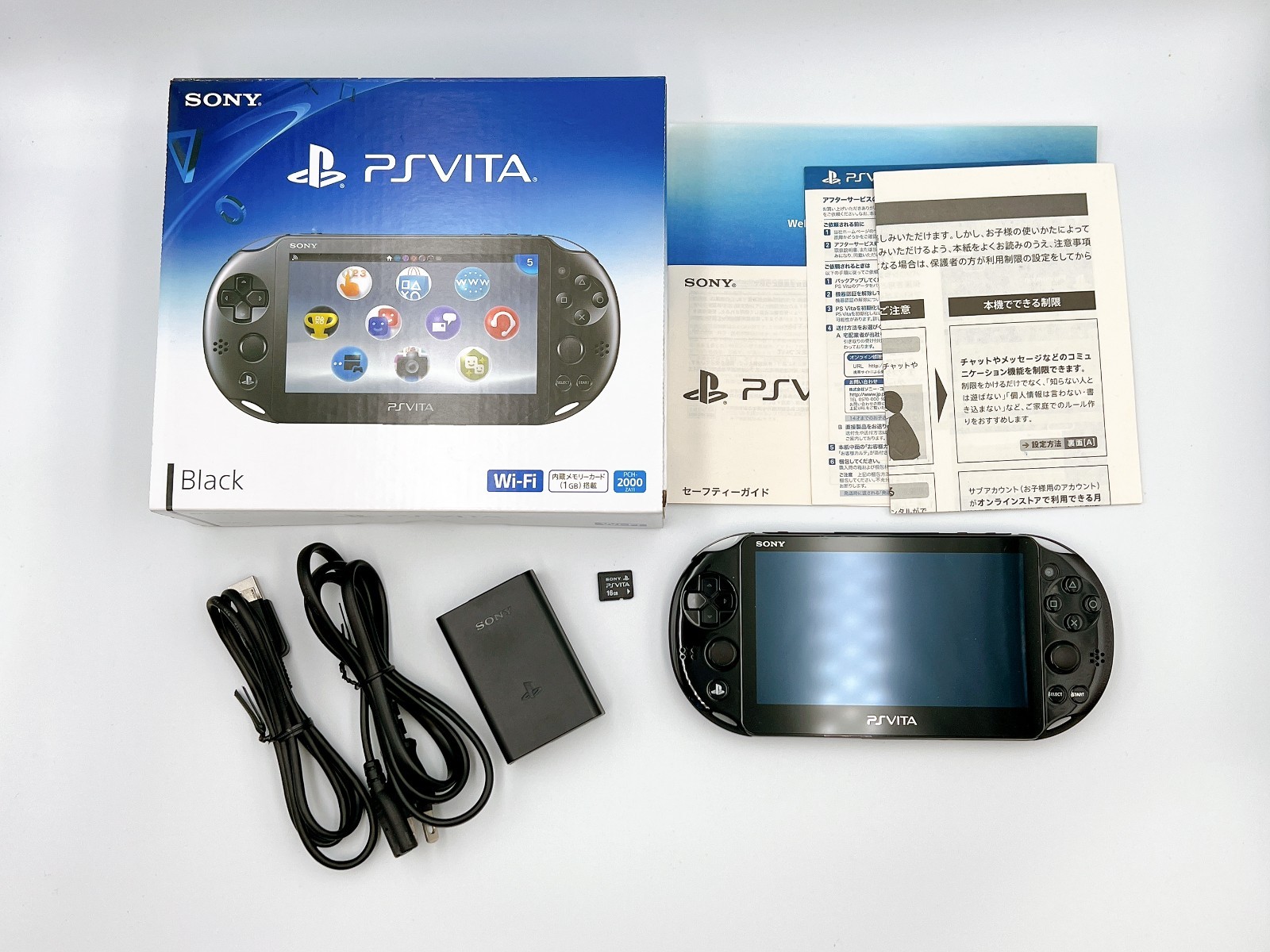 PS Vita PCH-2000 Sony PlayStation Black Console Boxed Region Free