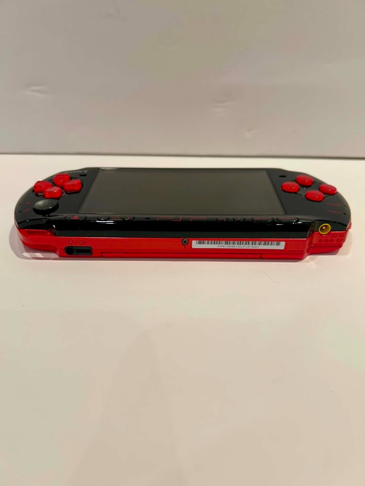 PSP 3000 (3001) God of War Limited Edition Black & Red Tested Working No Charger