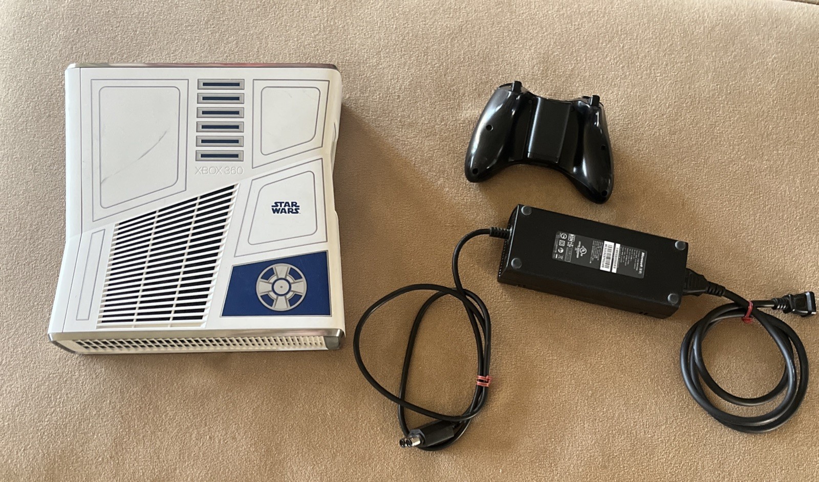 Microsoft Xbox 360 R2D2 Star Wars Limited Edition Console 320GB HD TESTED Works