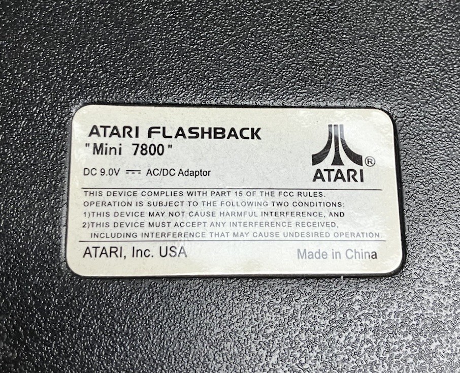 Atari Flashback Mini 7800 Classic Plug & Play Game Console w/ 20 Built in Games