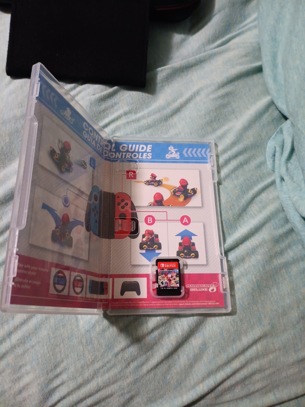 Nintendo Switch. Blue and red controller.