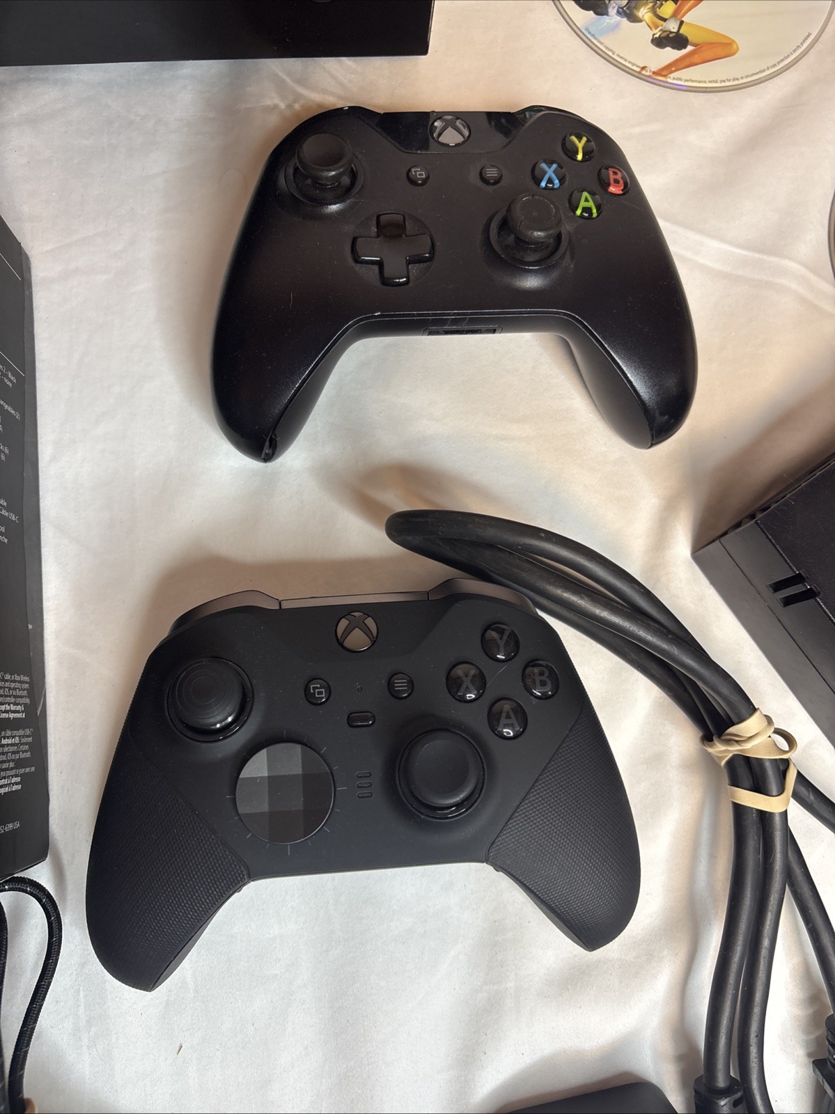 Microsoft Xbox One Black Console Bundle w/ Kinect, 2 Controllers & 16 Games