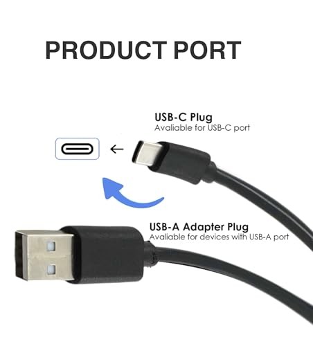 Replacement USB-Type C charging cable compatible with Anker Space One Mini 3