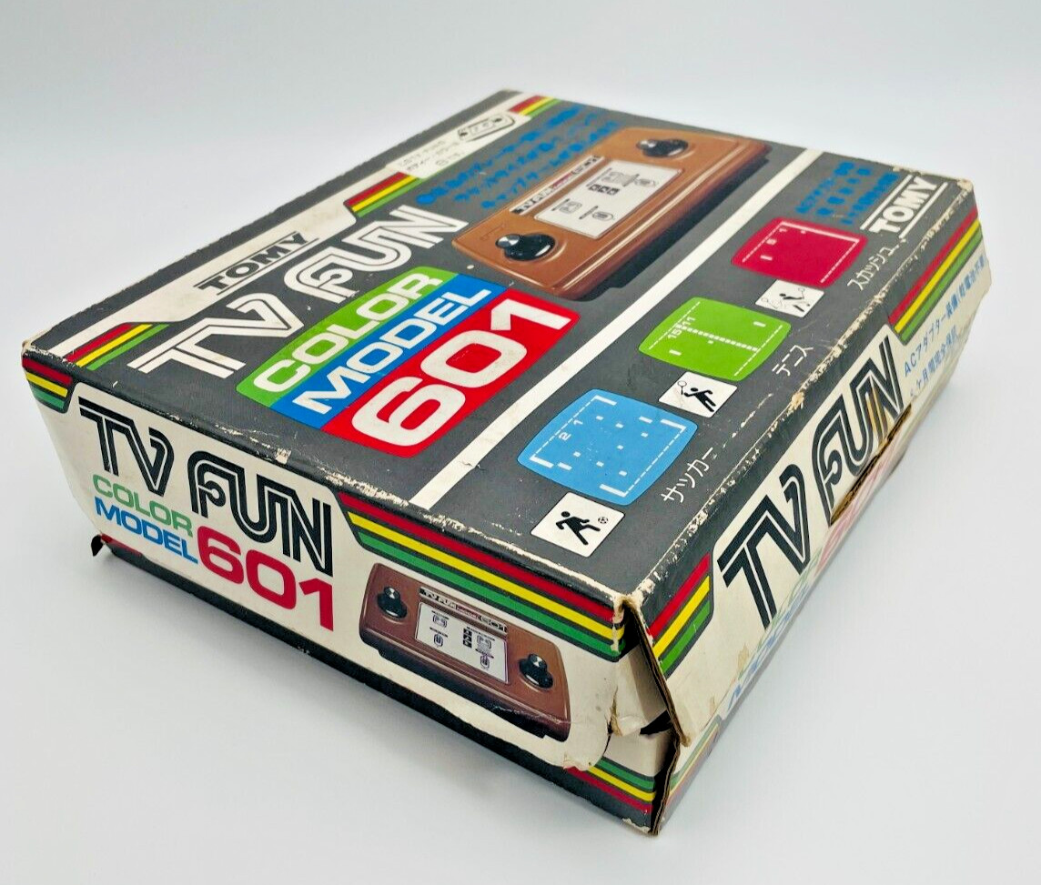 TOMY TV FUN 601 Color Model Console Boxed Tested System RETRO VINTAGE Rare