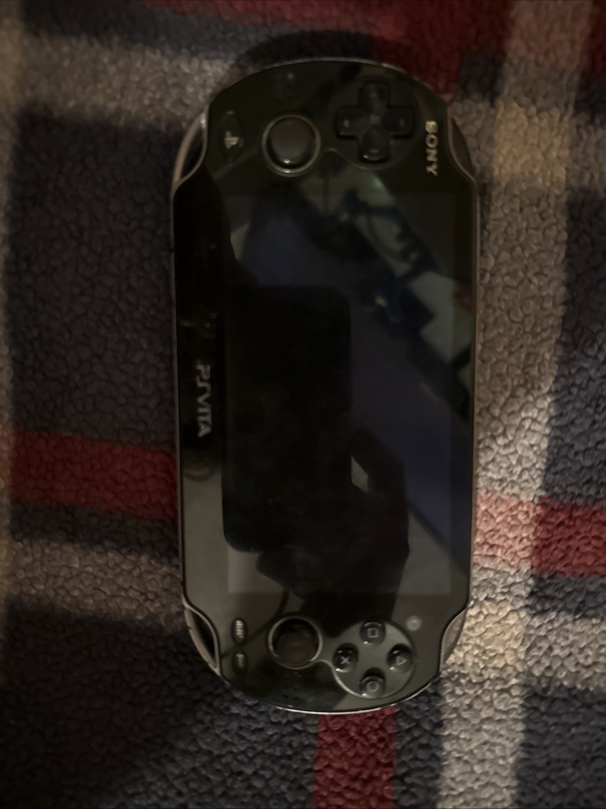 PS Vita PlayStation PCH-1100 Black Console Working Tested W/charger