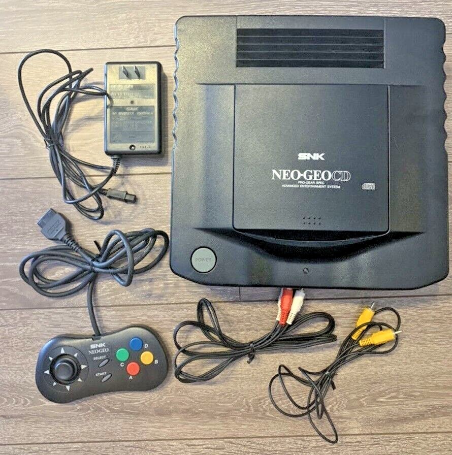 SNK NEO GEO CD Console System CD-T01 Used Tested NEOGEO Made in Japan Retro Game