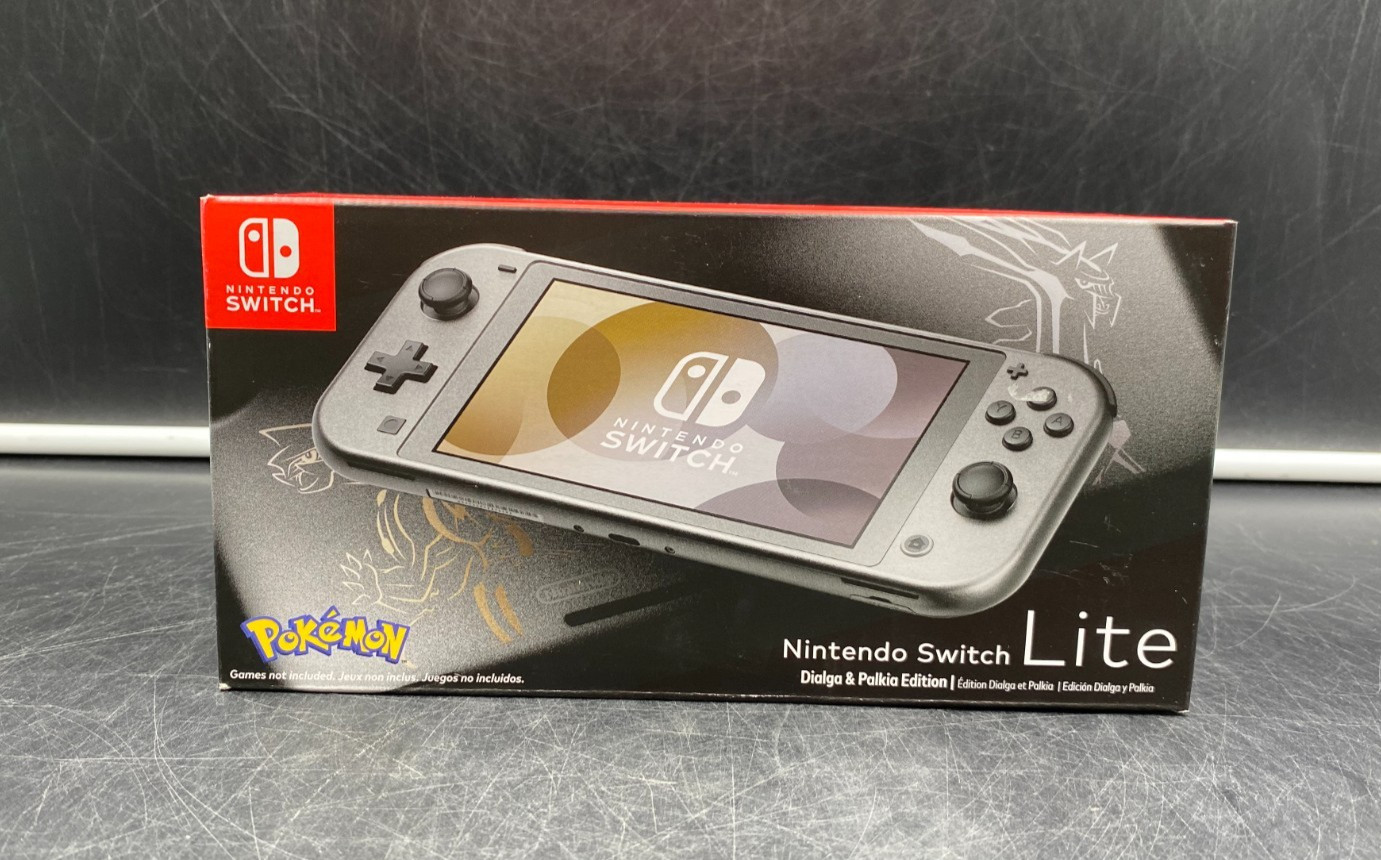 Nintendo Switch Lite Pokemon Dialga & Palkia Edition Handheld Console – OPEN BOX