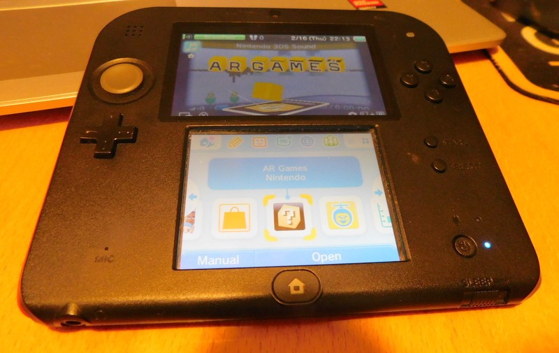 Nintendo 2DS Red Black Handheld Console & Charger Tested Working