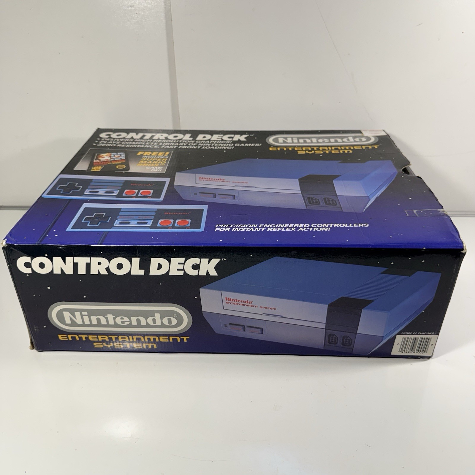 NES Control Deck Nintendo Entertainment System EMPTY BOX ONLY Super Mario Bros.