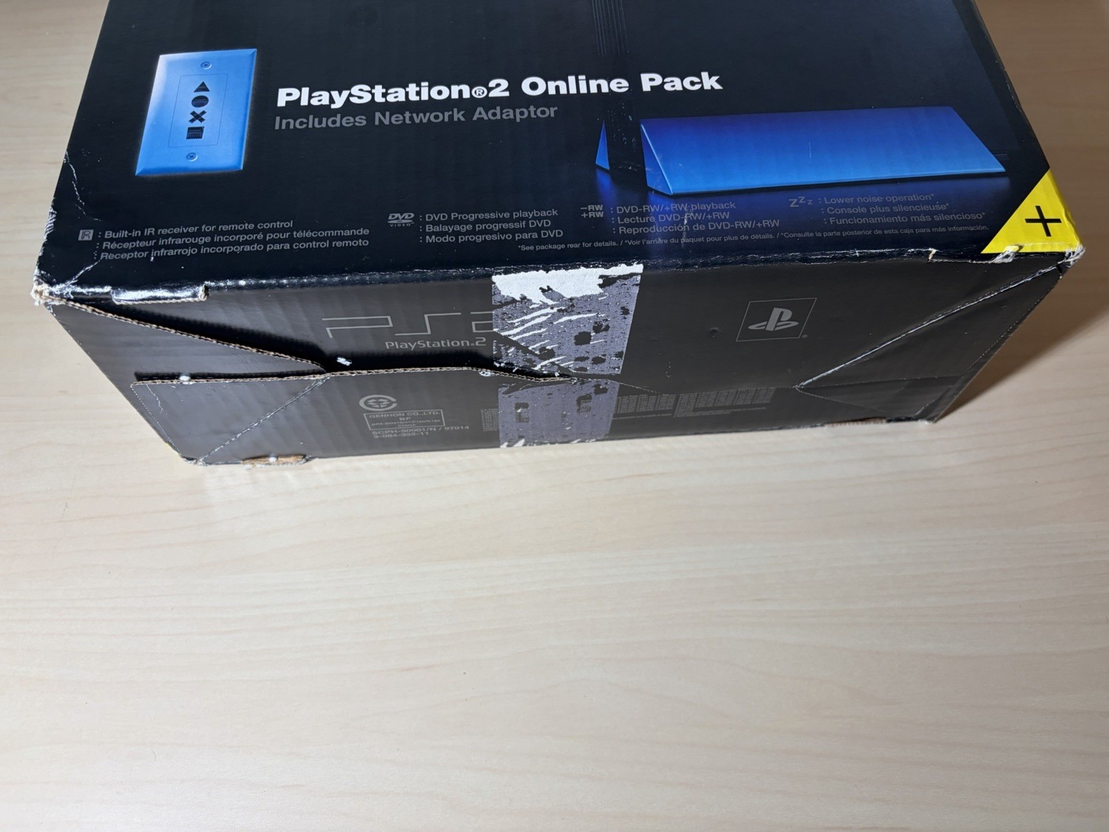 Sony PlayStation 2 PS2 Console SCPH-50001 Network Adapter Complete Near Mint