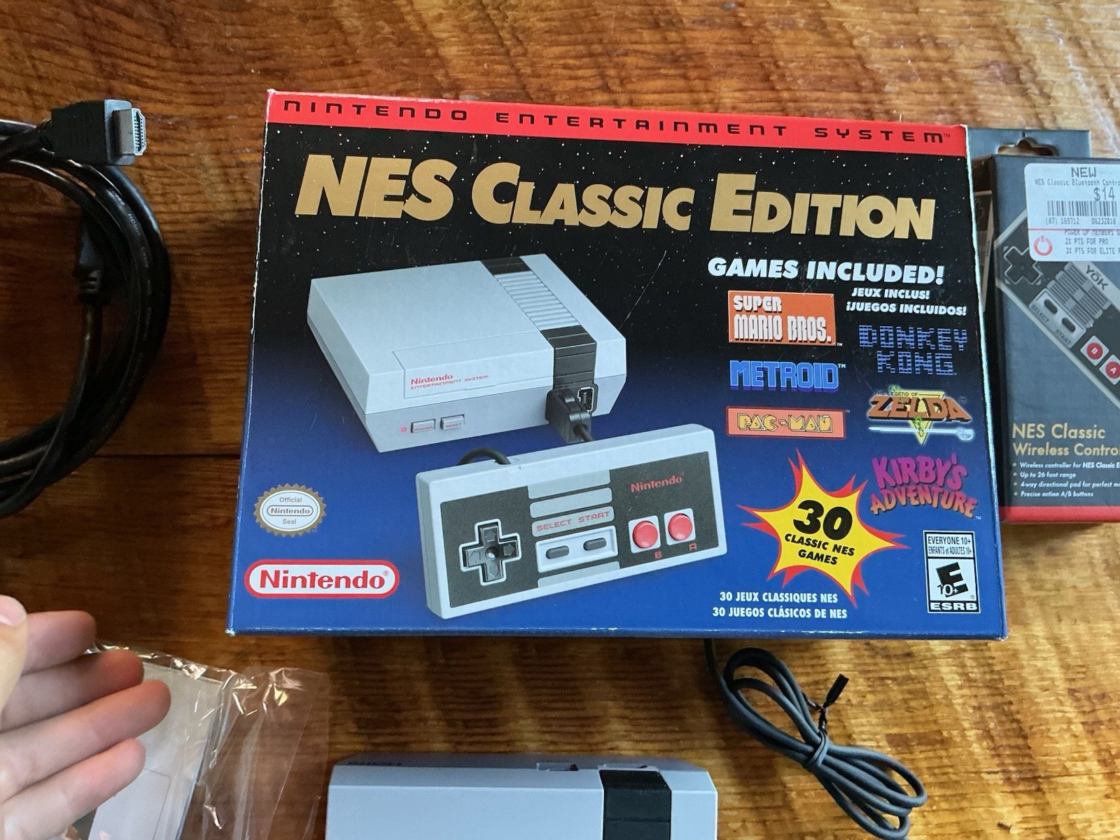 Authentic NES Classic Edition Console CIB 30 Games- Complete w/ extra controller