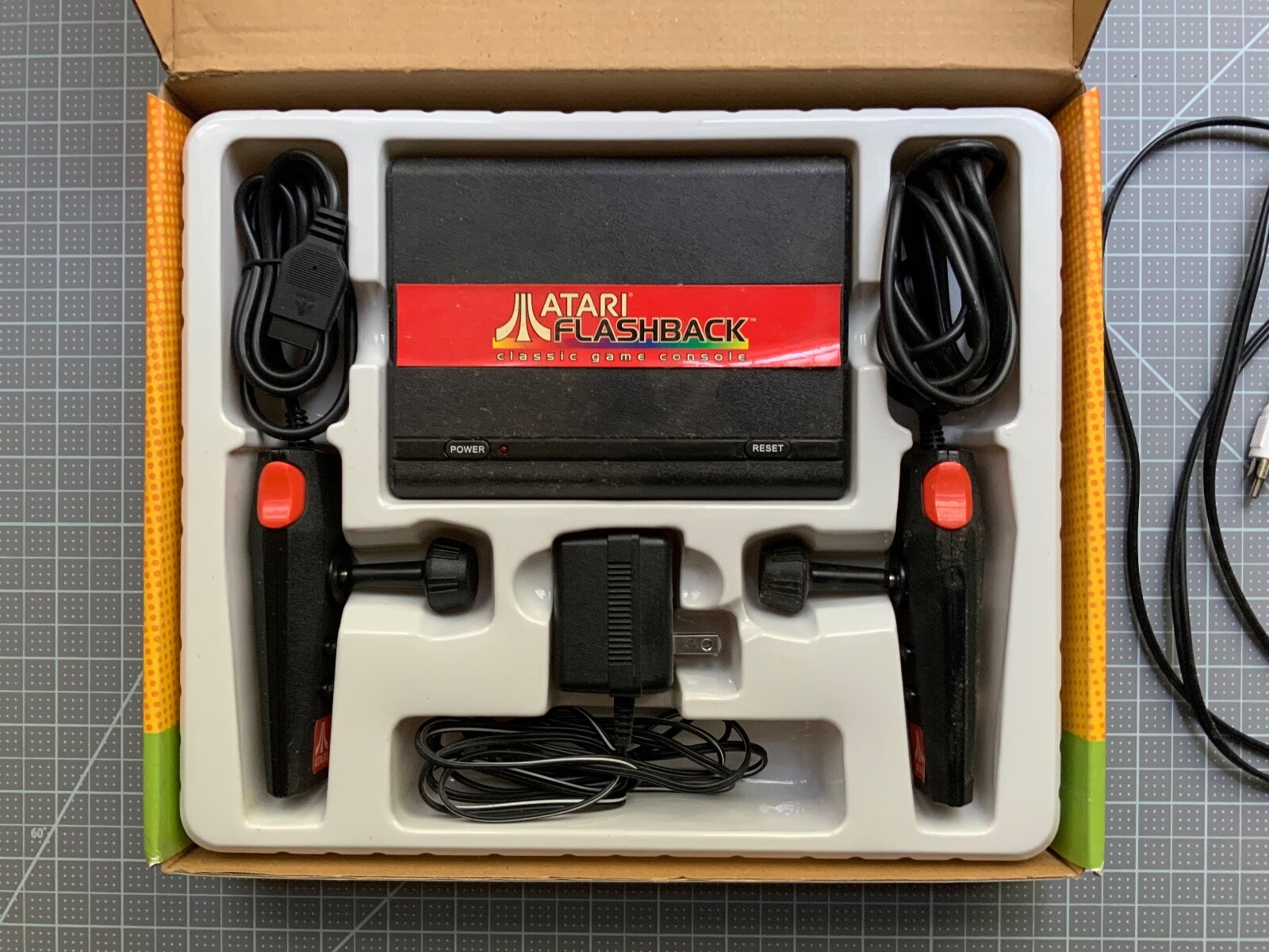 ATARI Flashback classic game console. Open box. Vintage video games, VG
