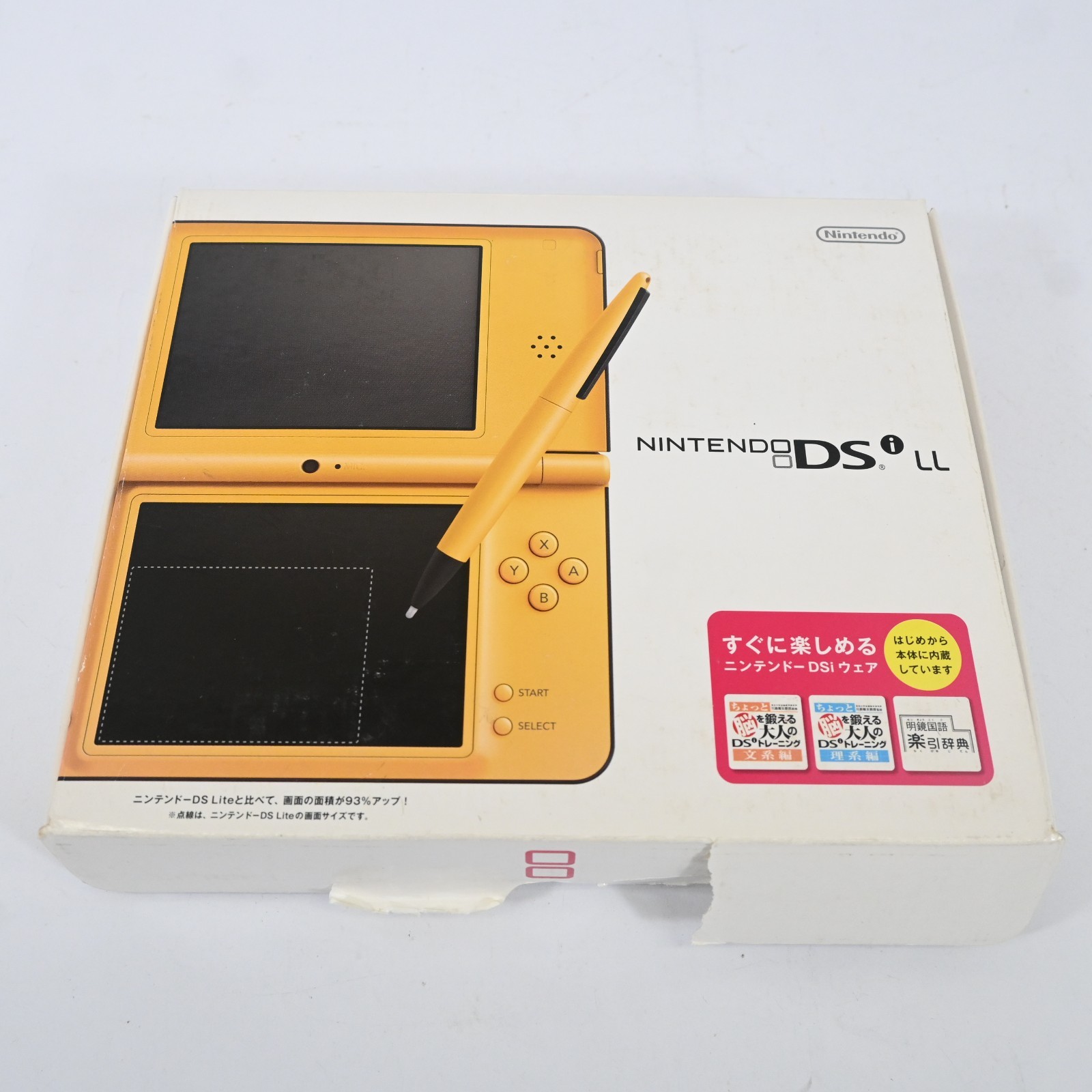 Nintendo DSi LL Yellow Console Boxed Tested NTSC-J Japan