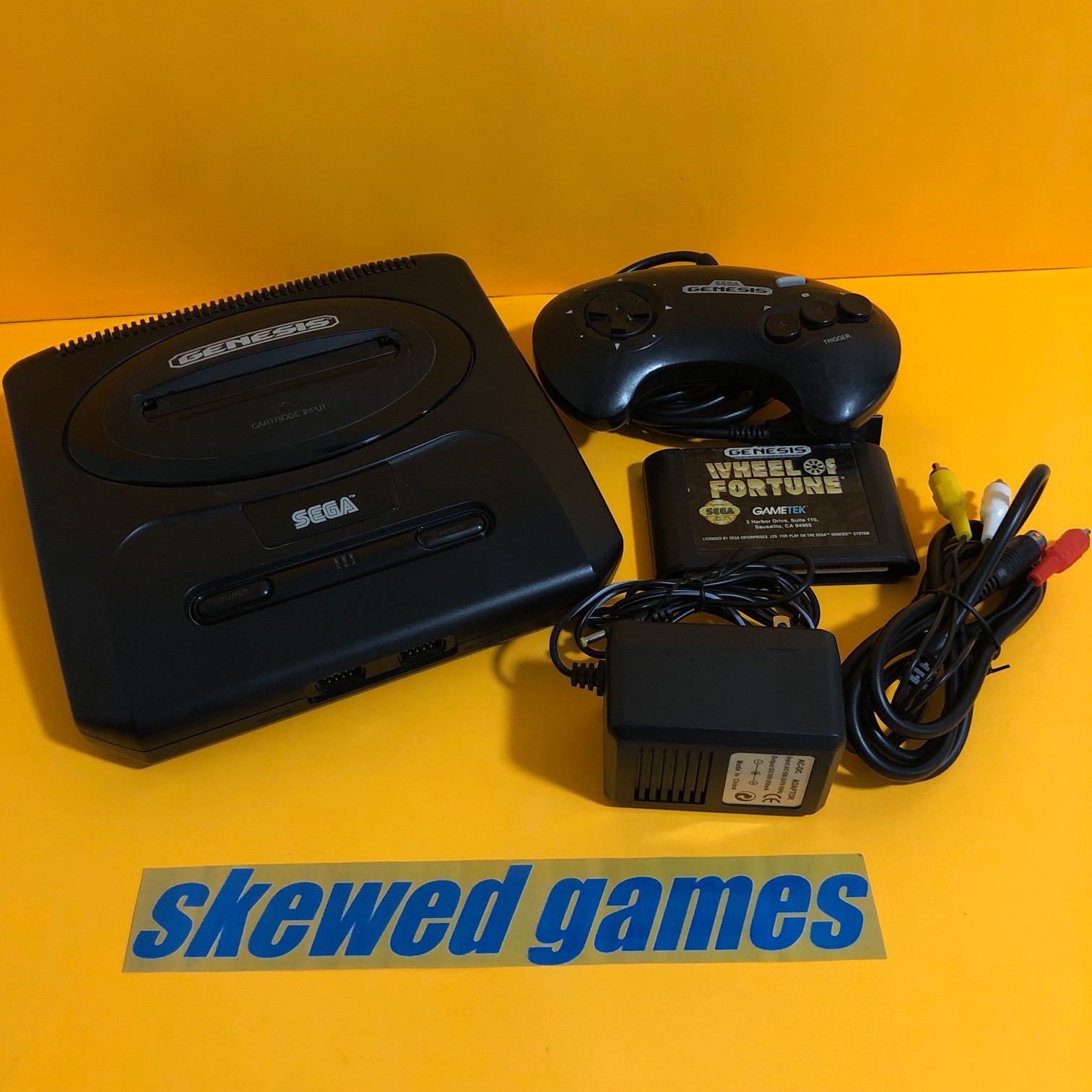 Genesis Console System with Wheel of Fortune Game – Sega MK-1631 Bundle Lot