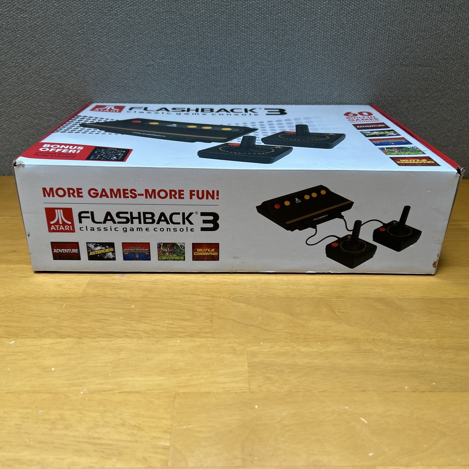 Atari Flashback 3 Classic Game Console with 60 Built-in Games Retro Gaming w/Box
